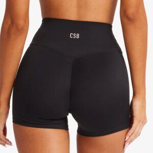 CSB Women's Black High-Rise Shorts